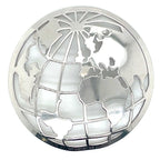 My iMenso Sterling Silver Convex Globe Insignia