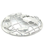 My iMenso Sterling Silver Convex Globe Insignia