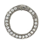 My iMenso “Eye Can Open” Sterling Silver and Cubic Zirconia Bolt/Clasp Ring