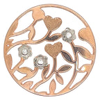 My iMenso Rose Gold Plated Flower Garden Insignia