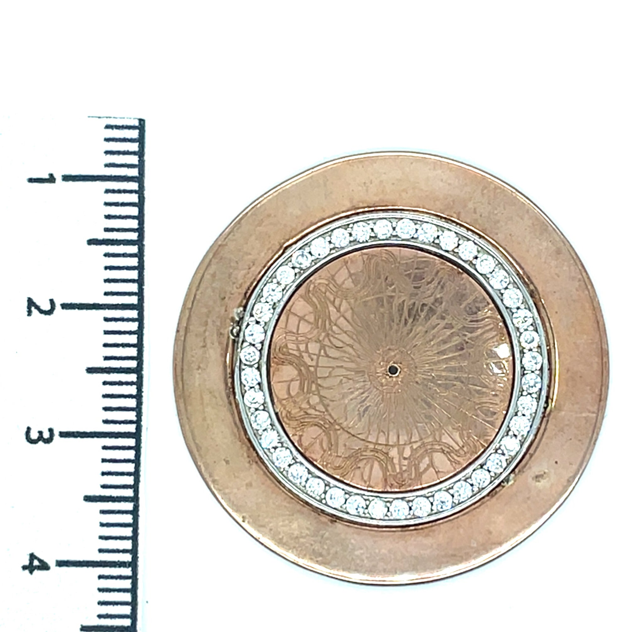 My iMenso Rose Gold Plated and Cubic Zirconia Insignia