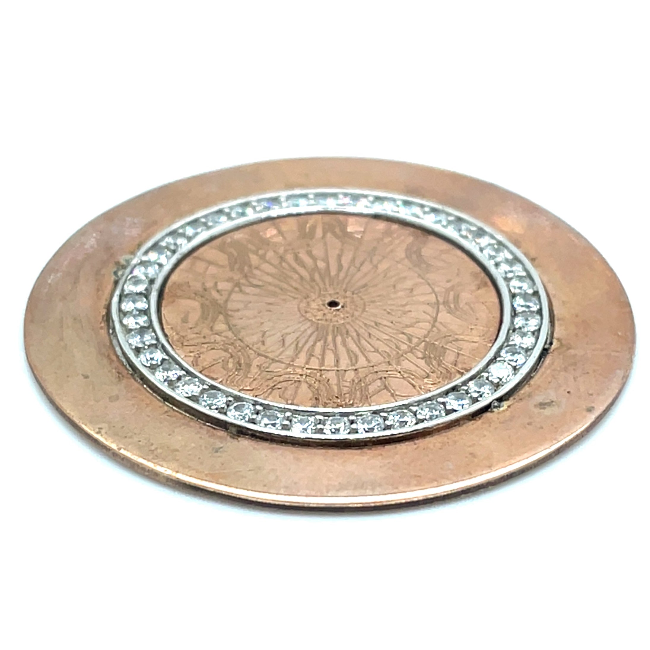 My iMenso Rose Gold Plated and Cubic Zirconia Insignia