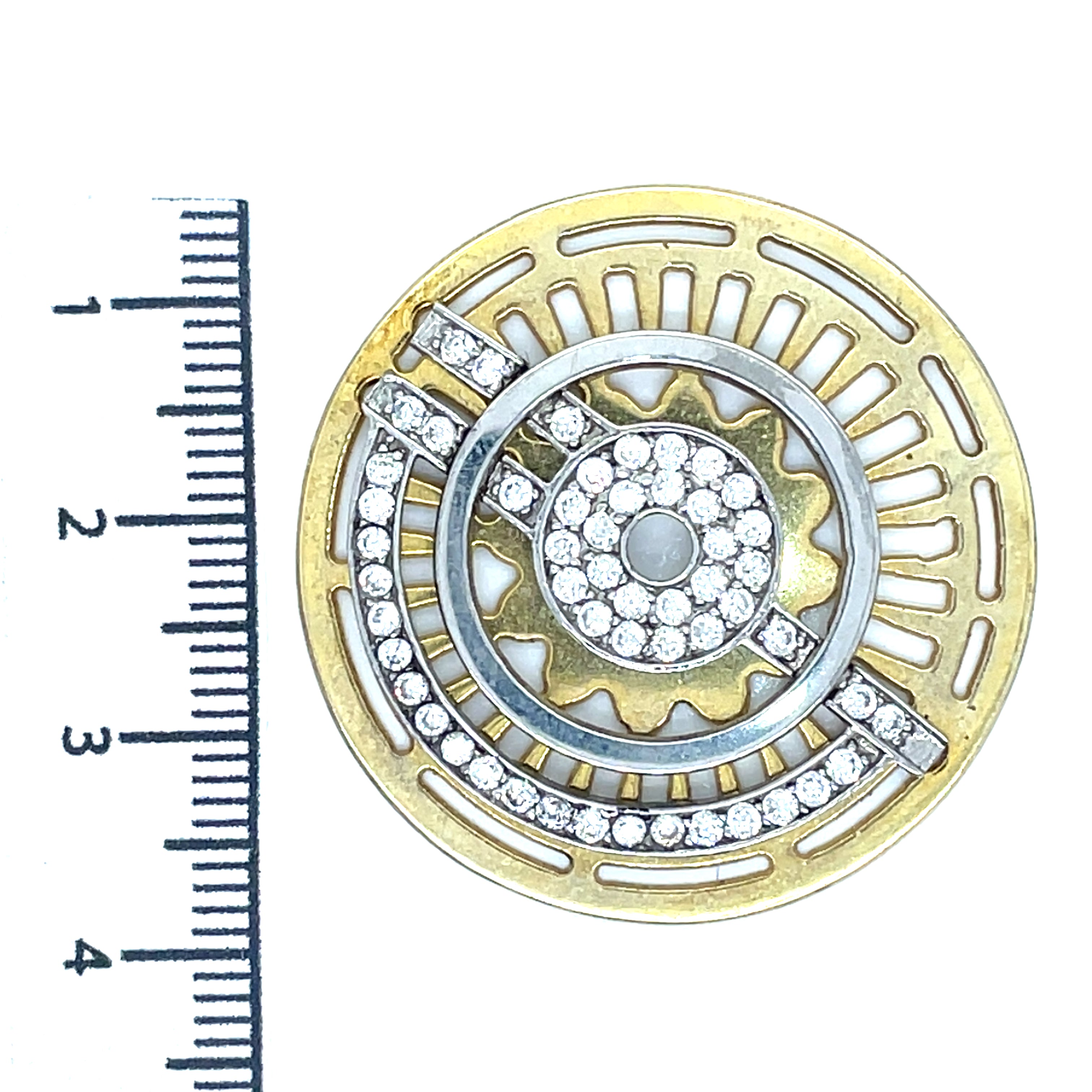 My iMenso Gold Plated, Sterling Silver and Cubic Zirconia ‘Fantasy’ Insignia