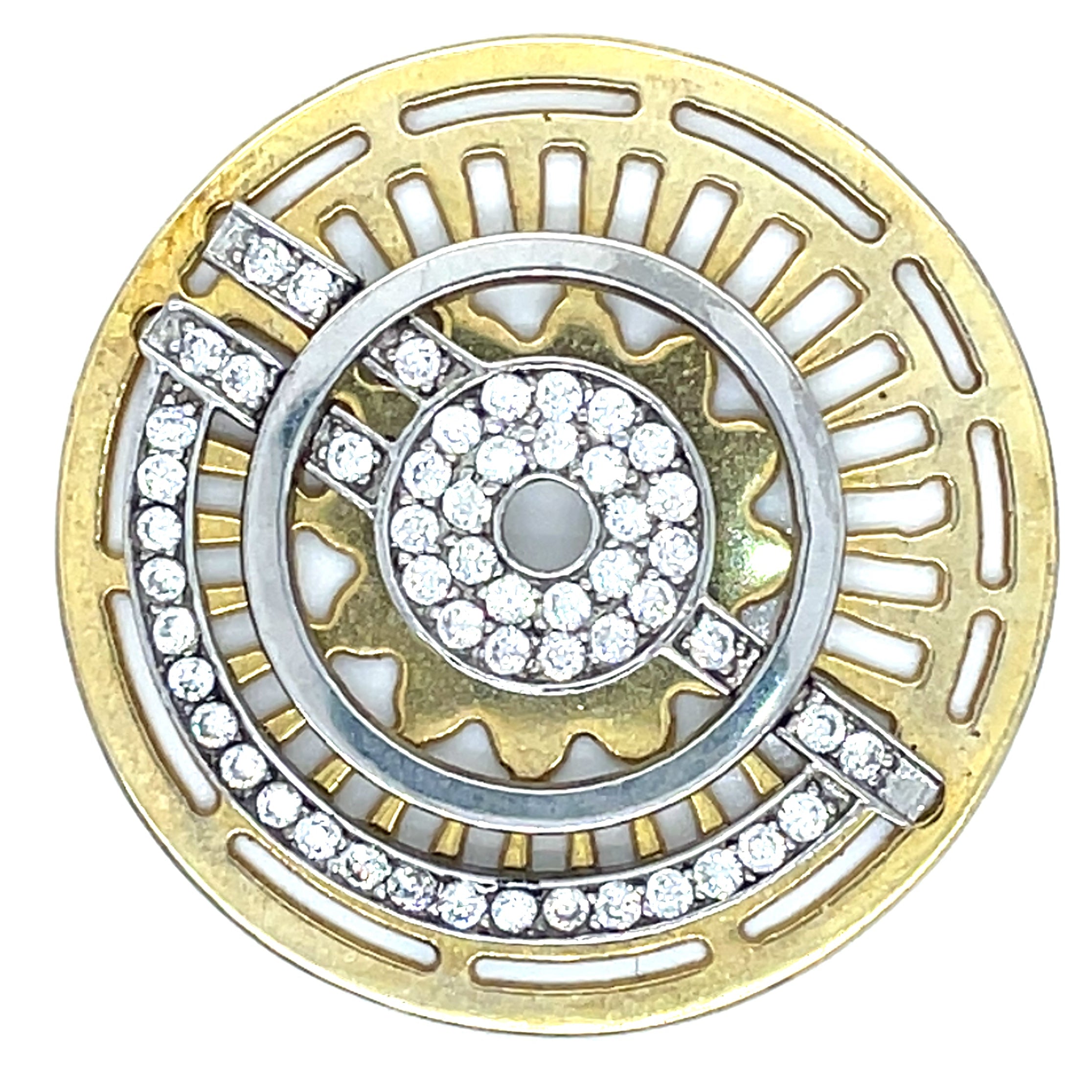 My iMenso Gold Plated, Sterling Silver and Cubic Zirconia ‘Fantasy’ Insignia
