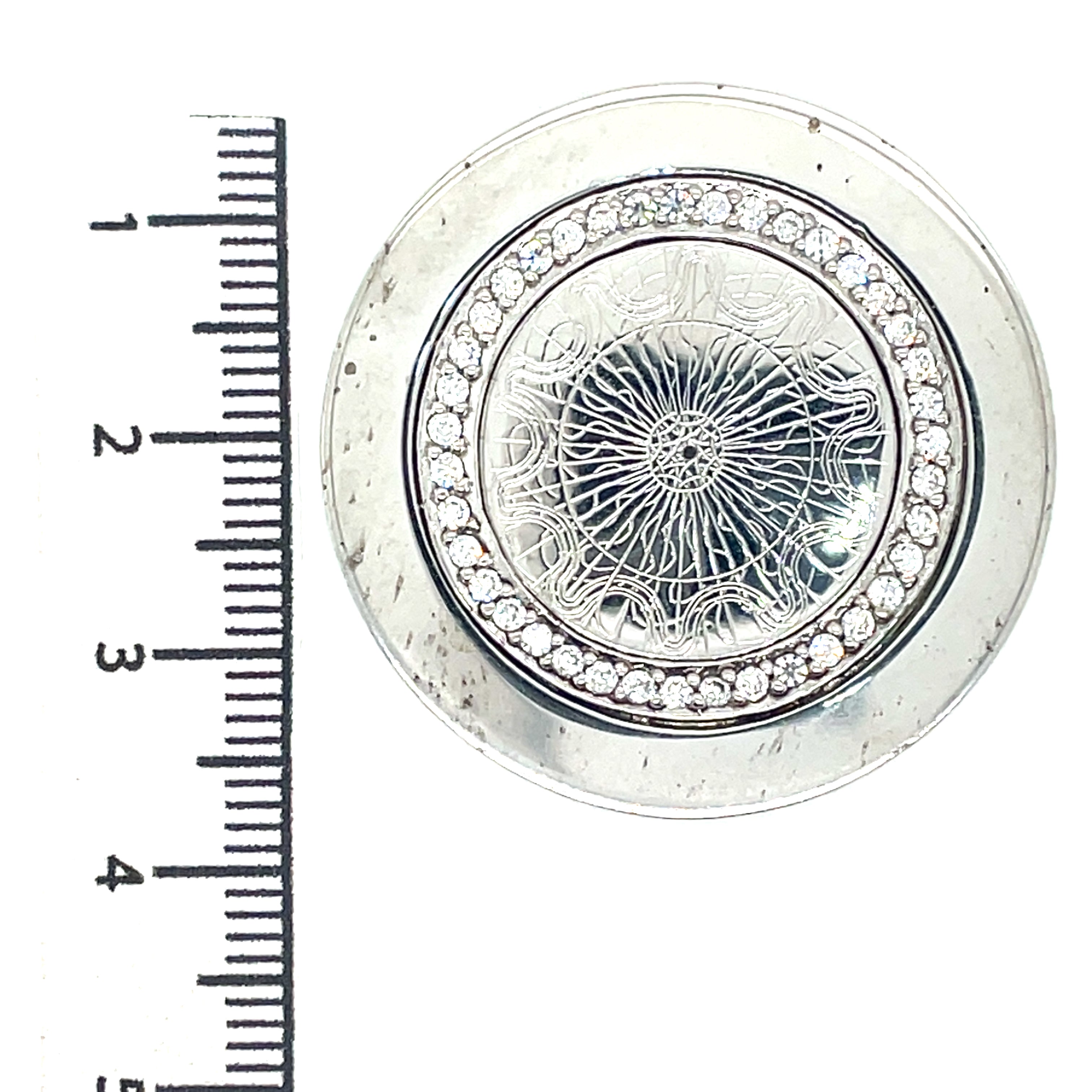My iMenso Sterling Silver and Cubic Zirconia Insignia