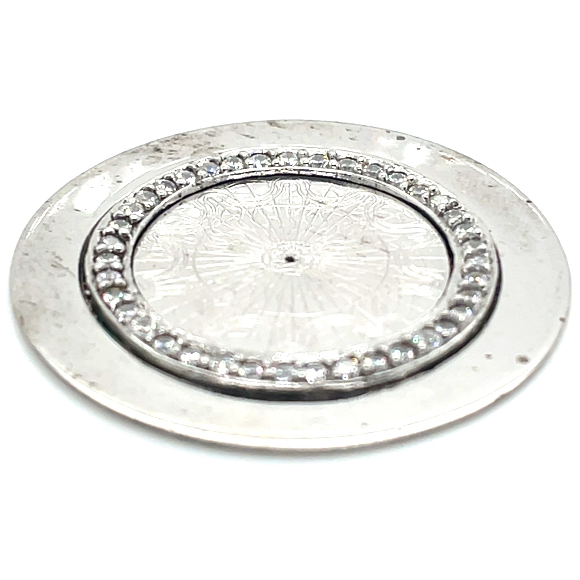 My iMenso Sterling Silver and Cubic Zirconia Insignia