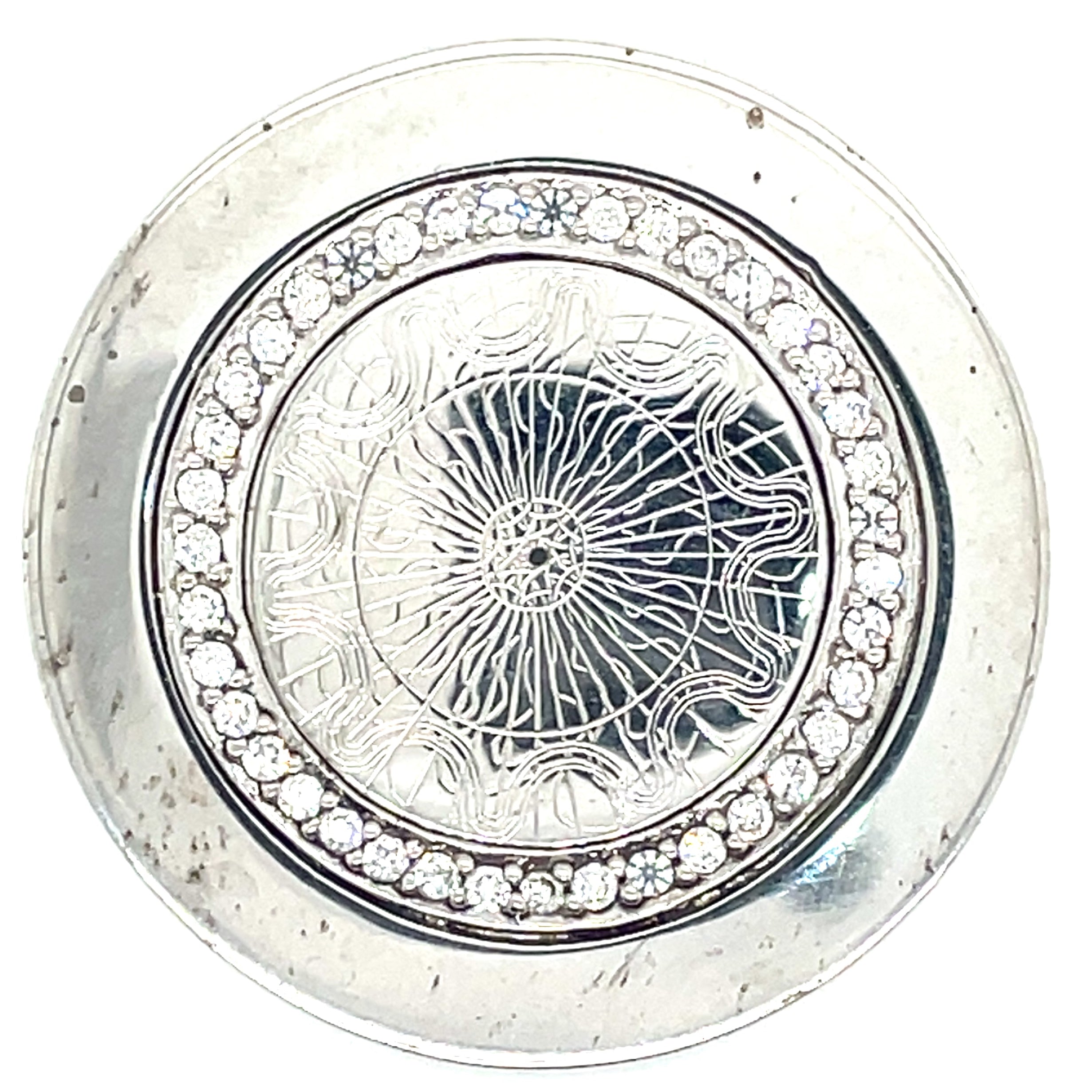 My iMenso Sterling Silver and Cubic Zirconia Insignia