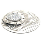 My iMenso Sterling Silver and Cubic Zirconia ‘Fantasy’ Insignia