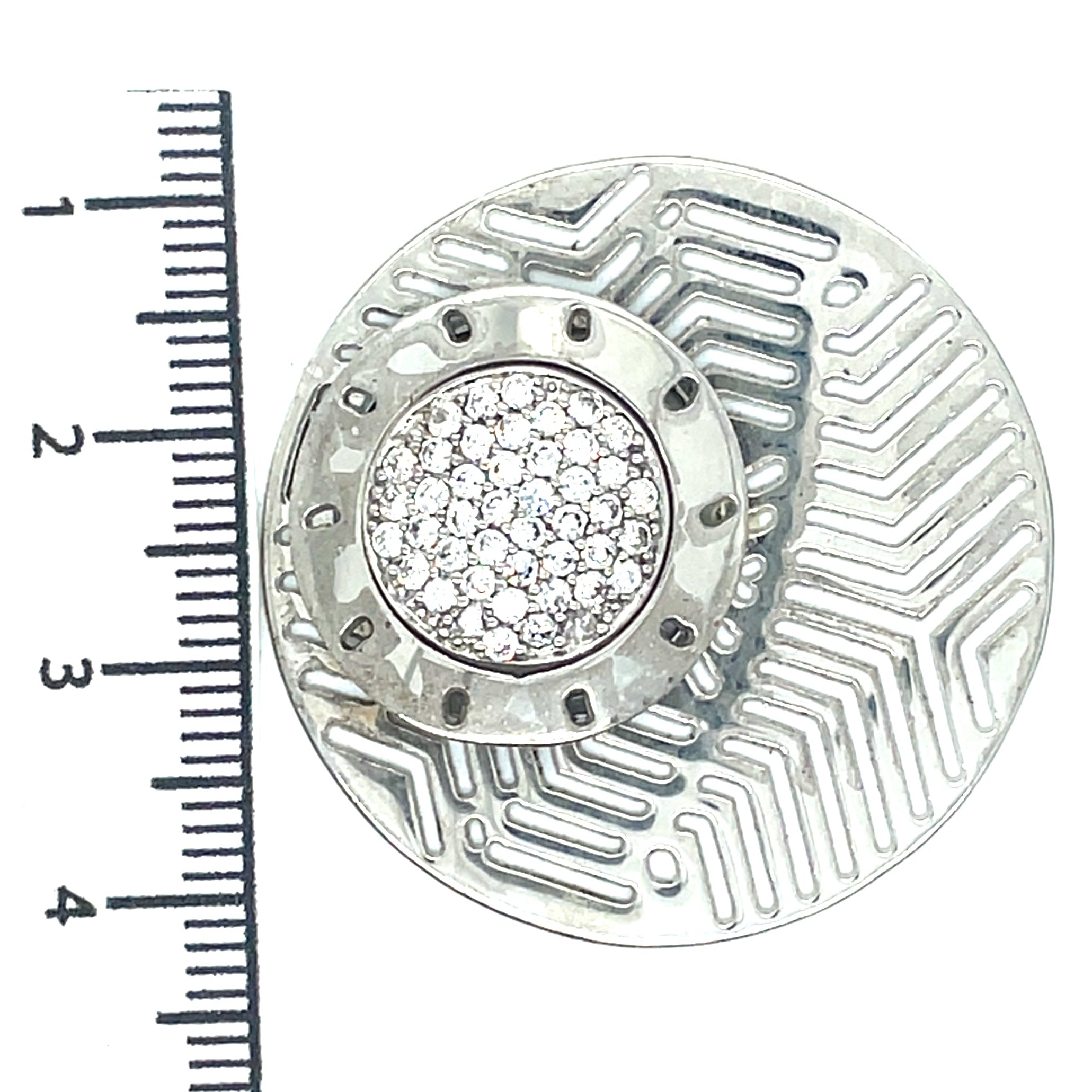My iMenso Sterling Silver and Cubic Zirconia ‘Fantasy’ Insignia