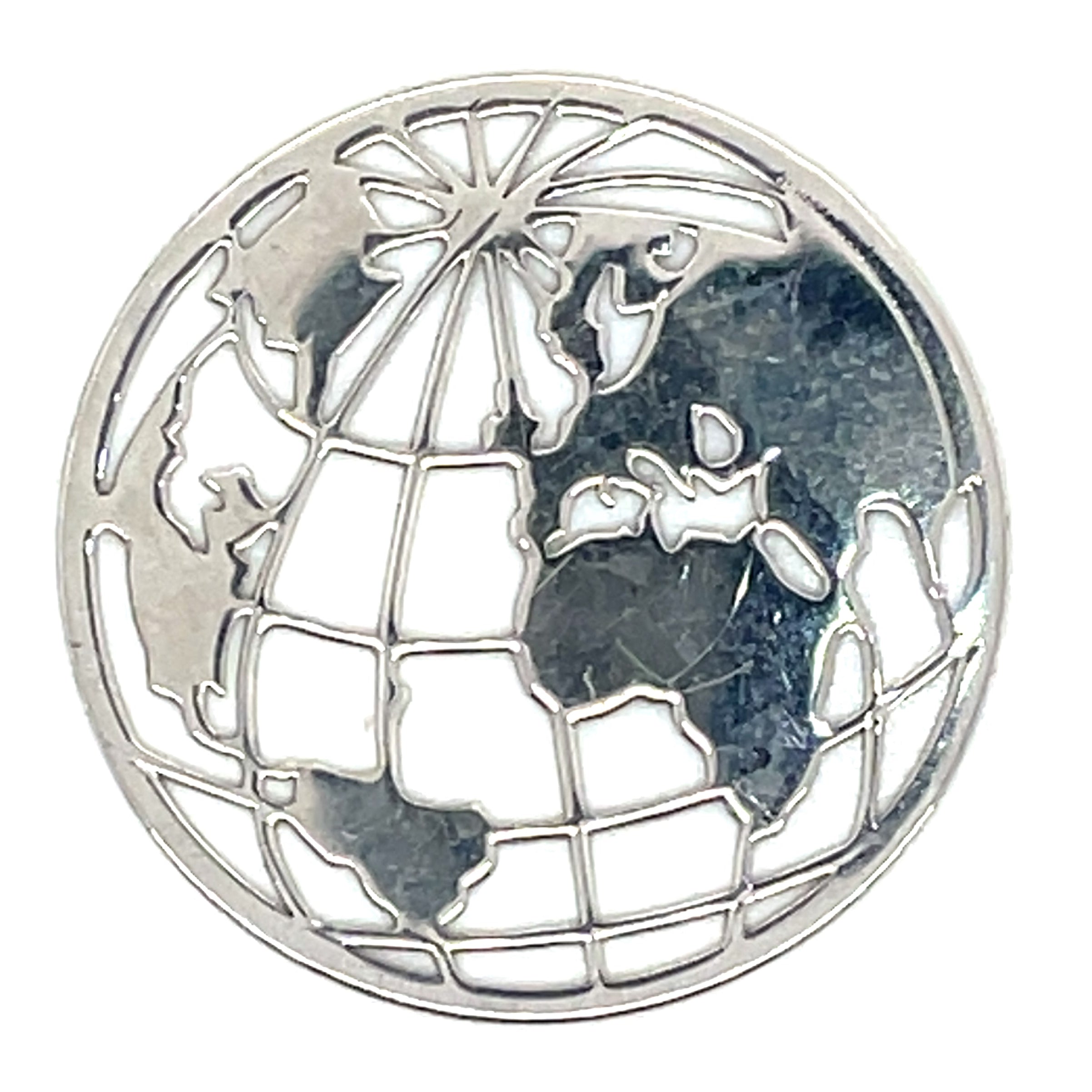 My iMenso Sterling Silver Globe Insignia