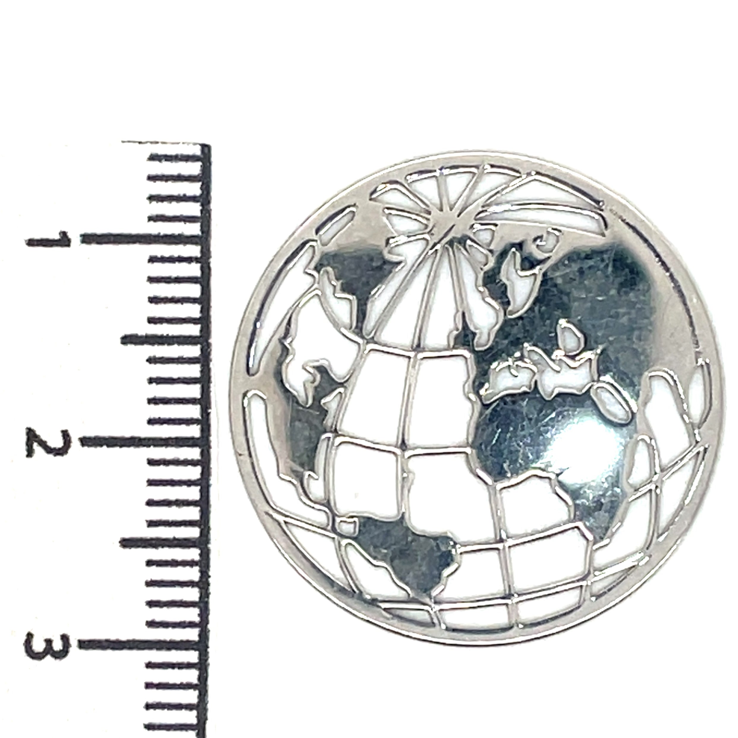 My iMenso Sterling Silver Globe Insignia
