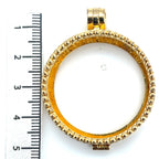My iMenso Gold Plated Beaded Medallion