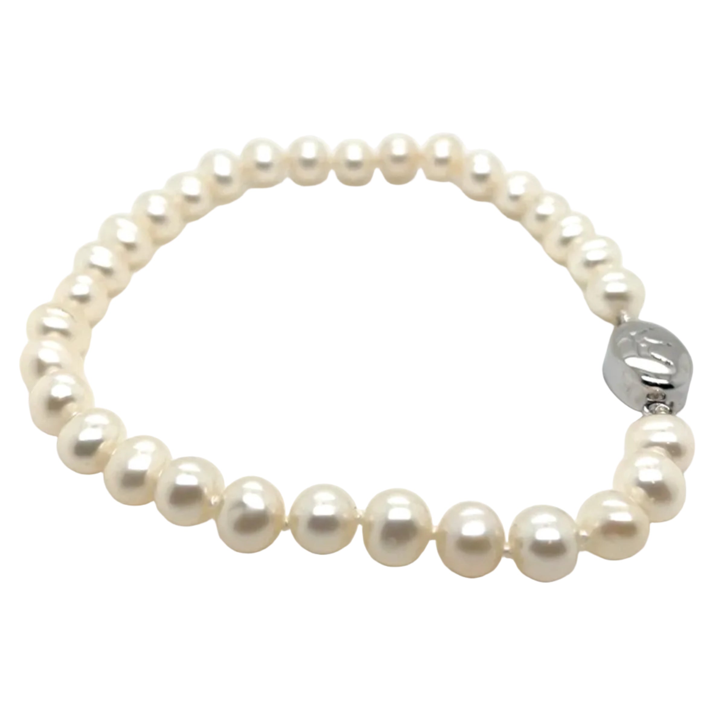 Jersey Pearl - Freshwater Pearls and Sterling Silver Bracelet