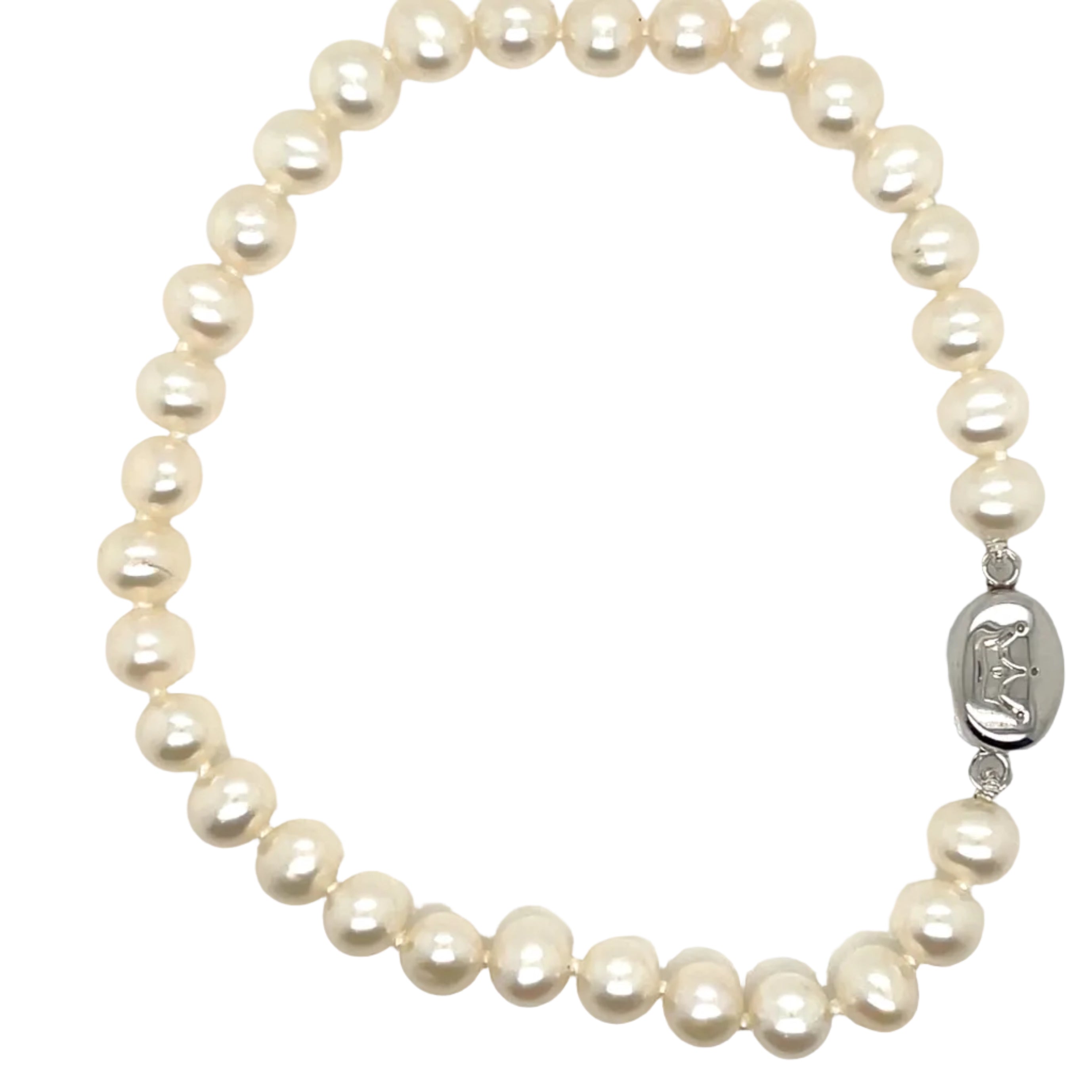 Jersey Pearl - Freshwater Pearls and Sterling Silver Bracelet