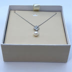 Jersey Pearl - Freshwater Pearl, Cubic Zirconia and Sterling Silver Pendant