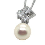 Jersey Pearl - Freshwater Pearl, Cubic Zirconia and Sterling Silver Pendant