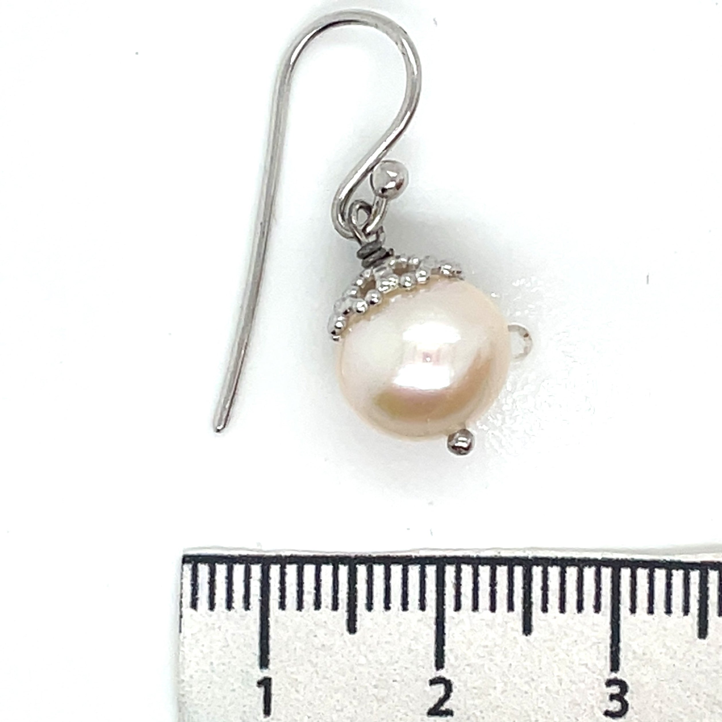 Jersey Pearl - Freshwater Pearls and Sterling Silver Drop Earrings