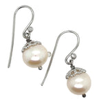 Jersey Pearl - Freshwater Pearls and Sterling Silver Drop Earrings