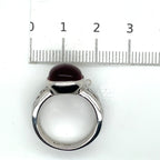 Luxenter Hydrothermal Quartz, Cubic Zirconia and Sterling Silver Ring
