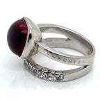 Luxenter Hydrothermal Quartz, Cubic Zirconia and Sterling Silver Ring