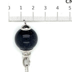 Luxenter Onyx, Cubic Zirconia and Sterling Silver Necklace