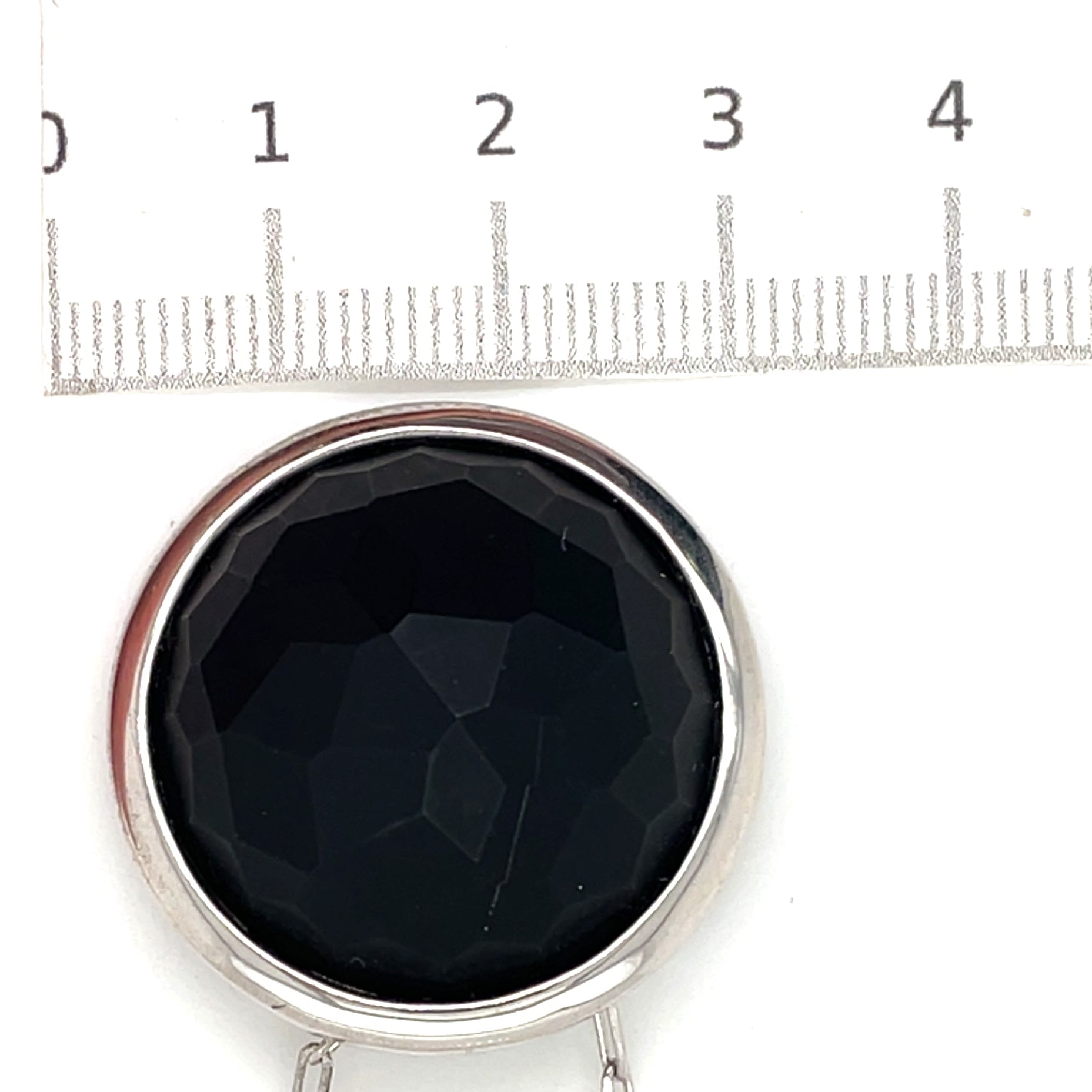 Luxenter Matte Onyx and Silver Necklace