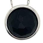 Luxenter Matte Onyx and Silver Necklace