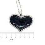 Luxenter Blue Aventurine, Cubic Zirconia, and Sterling Sliver Necklace