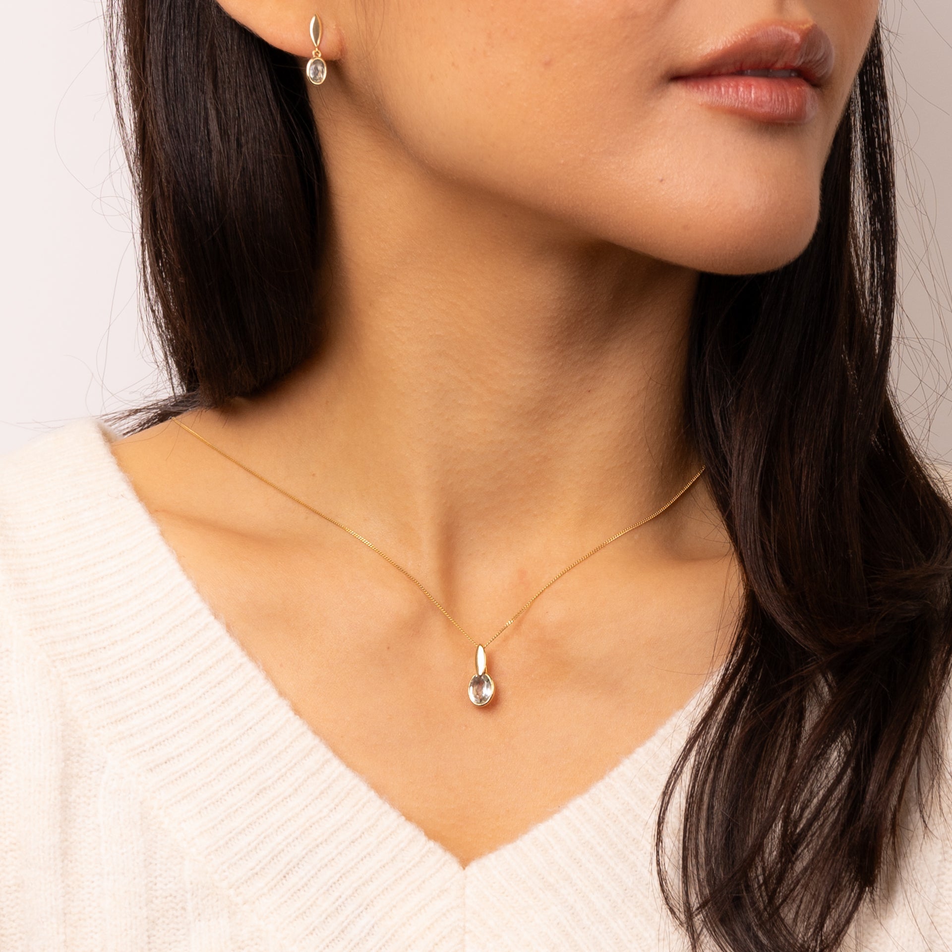 Gold-Plated Pendant Necklace