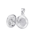 Cubic Zirconia Round Locket Pendant