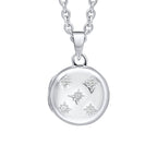 Cubic Zirconia Round Locket Pendant