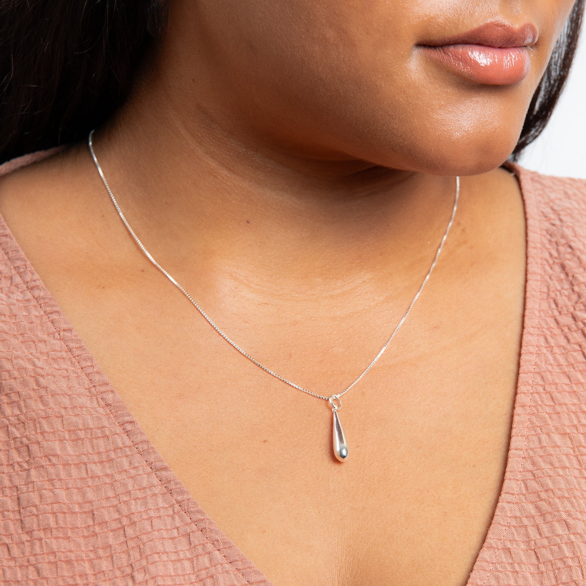 Elongated Teardrop Pendant