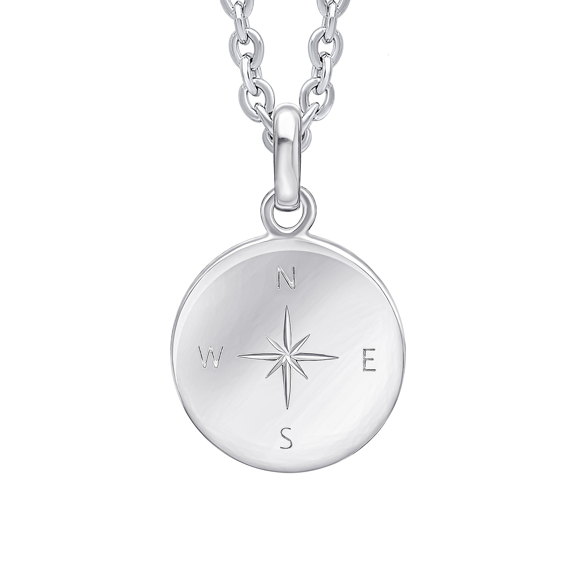 Compass Style Disc Pendant