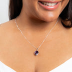 Inverted Pear Shape Preciosa Amethyst pendant