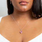 Inverted Pear Shape Preciosa Light Rose pendant