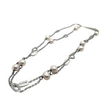Perlissimo Freshwater Pearl and Sterling Silver Layered Necklace