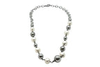 Perlissimo Freshwater Pearl and Sterling Silver Beaded Necklace