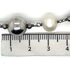 Perlissimo Freshwater Pearl and Sterling Silver Beaded Necklace