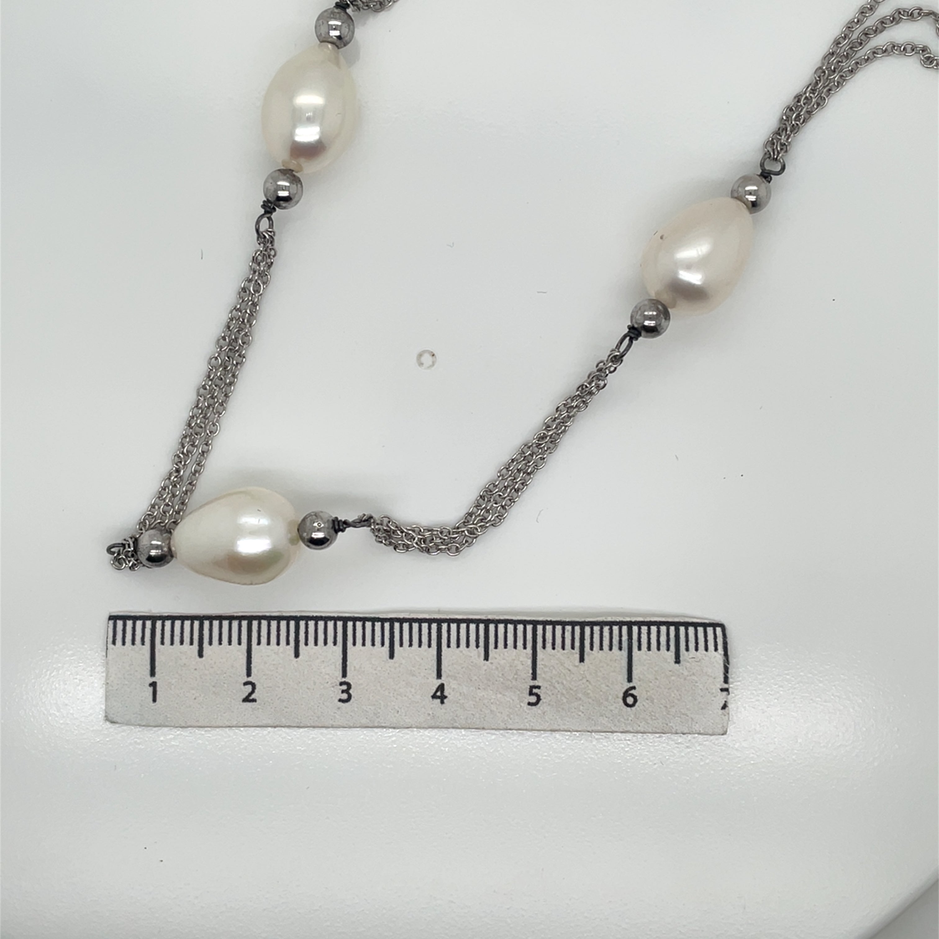 Perlissimo Freshwater Pearl and Sterling Silver Necklace