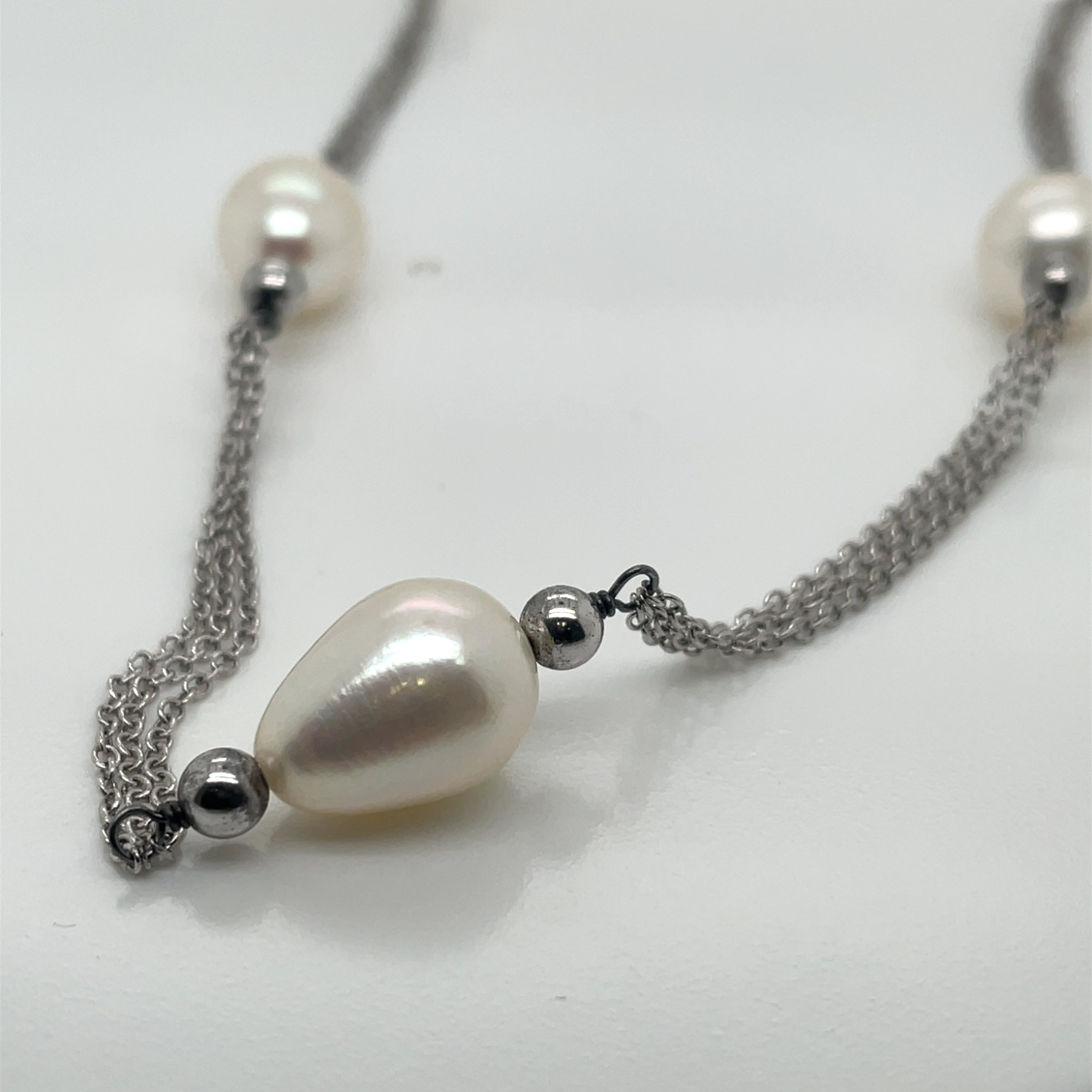 Perlissimo Freshwater Pearl and Sterling Silver Necklace