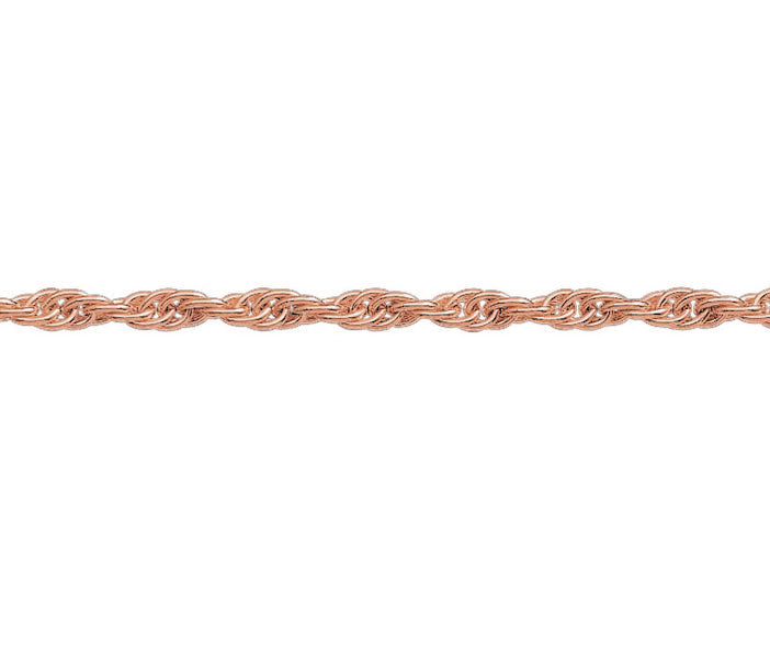 9ct Red 24 Prince of Wales Rope 7.5"/19cm