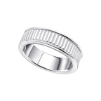 Ridges Textured Spinner Ring