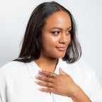 Mens Hammered Middle Spinner Ring