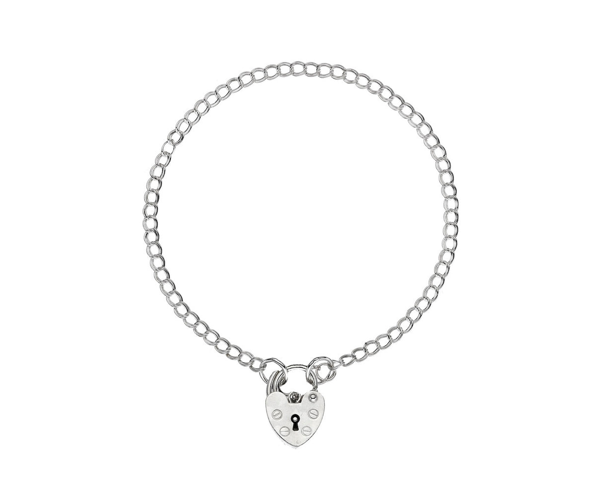 Silver 16 Double Curb Charm
