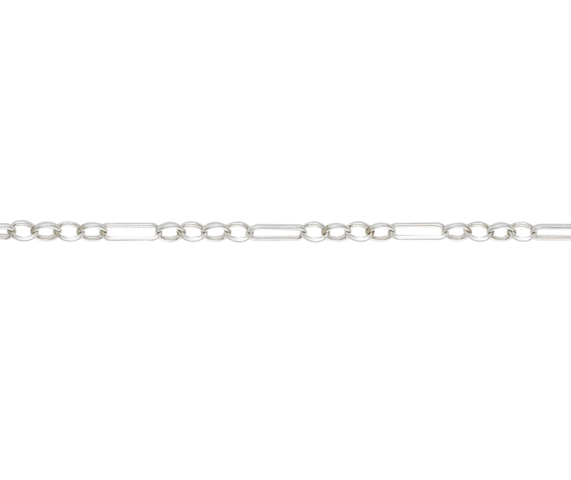 Silver Figaro Belcher 18"/45cm