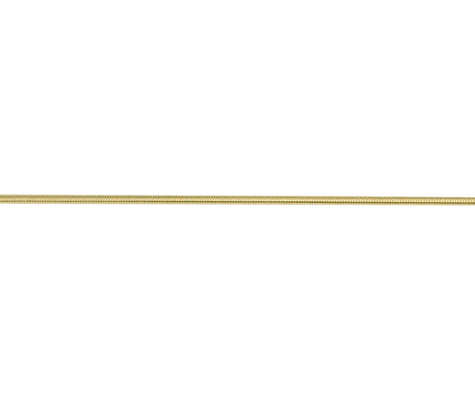 9ct Yellow Snake Mini 18"/45cm