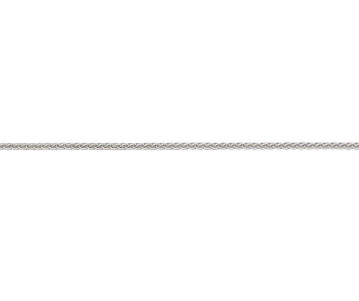 18ct White Spiga 25 18"/45cm Rhodium Plated