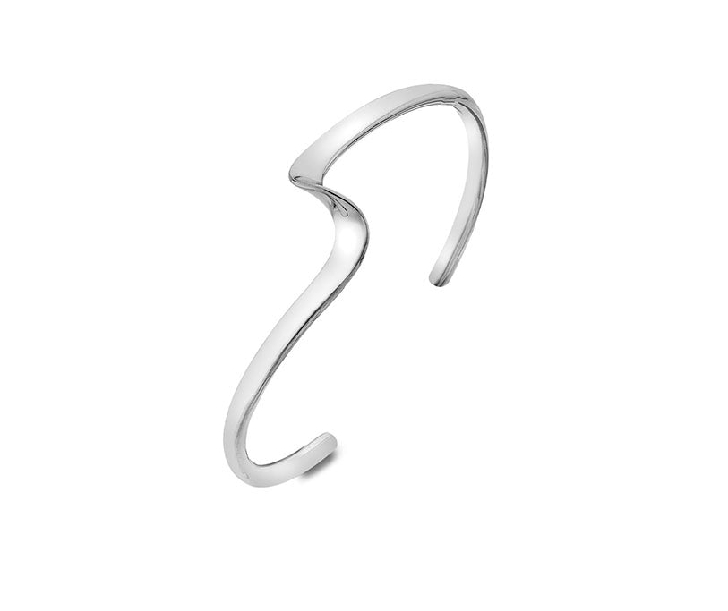 Silver Torque Bangle 3