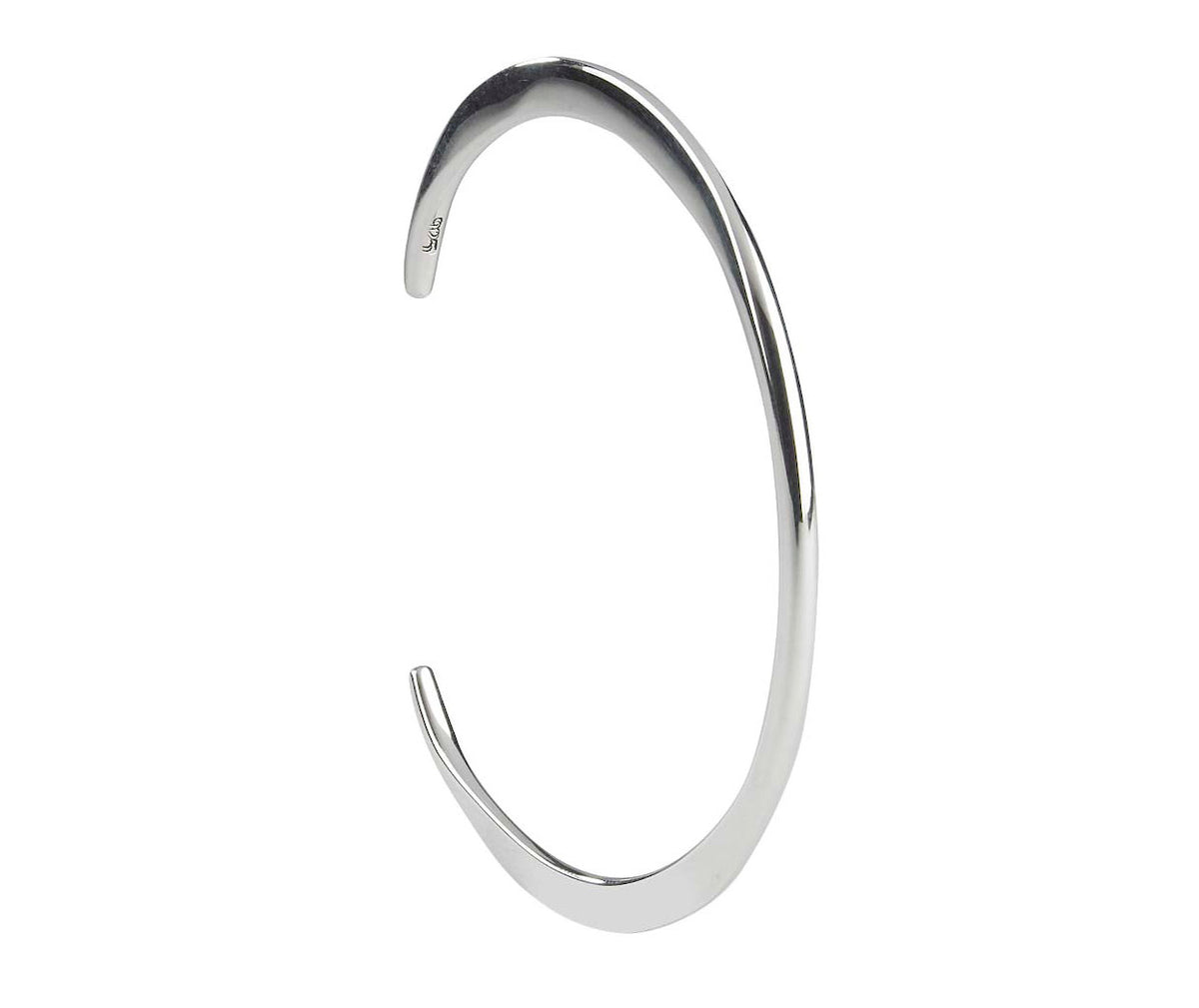 Silver Torque Bangle 6N
