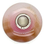 Trollbead Pink and Brown Bead